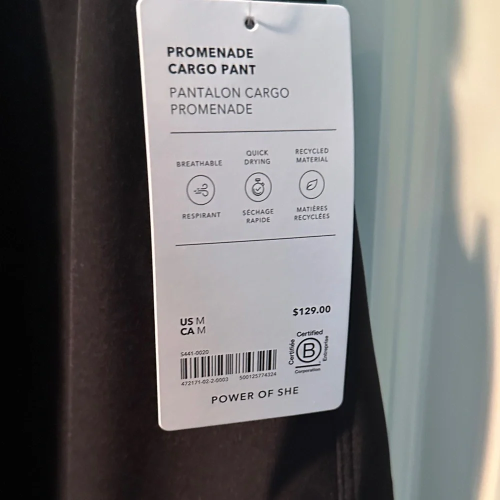 Athleta Cargo Black Pants - Picture 5 of 9
